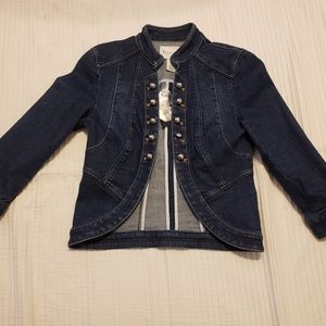 NWT White House Black Market Jean jacket. Size 0